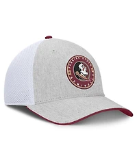 Fanatics Men's Heather Gray/White Florida State Seminoles Trigger Flex Hat