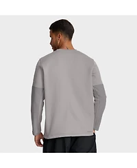 Nike Men's Gray Georgia Bulldogs 2025 Sideline Coach Performance Long Sleeve T-Shirt