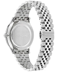 Ferragamo Men's Swiss Duo Stainless Steel Bracelet Watch 40mm