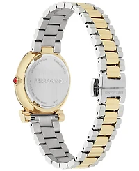 Ferragamo Women's Swiss Gancini Twisted Two-Tone Stainless Steel Bracelet Watch 32mm