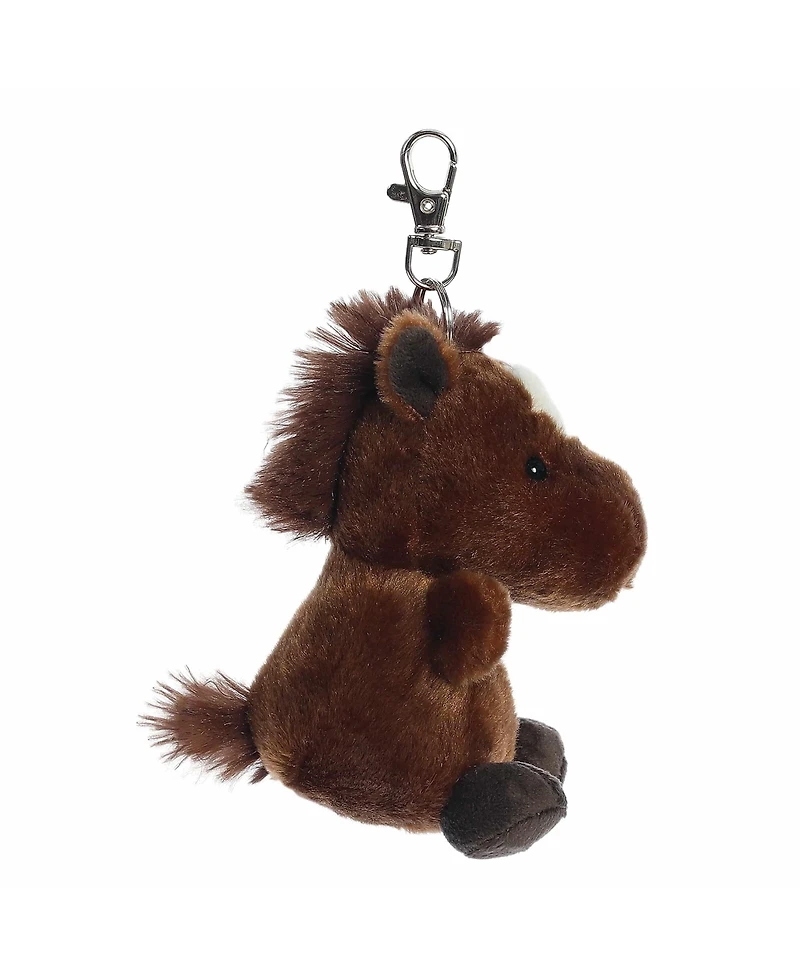 Aurora Mini Truffle Brown Horse Palm Pals Adorable Clip-On Brown 4"