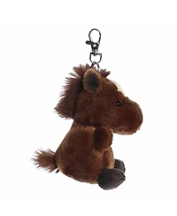 Aurora Mini Truffle Brown Horse Palm Pals Adorable Clip-On Brown 4"