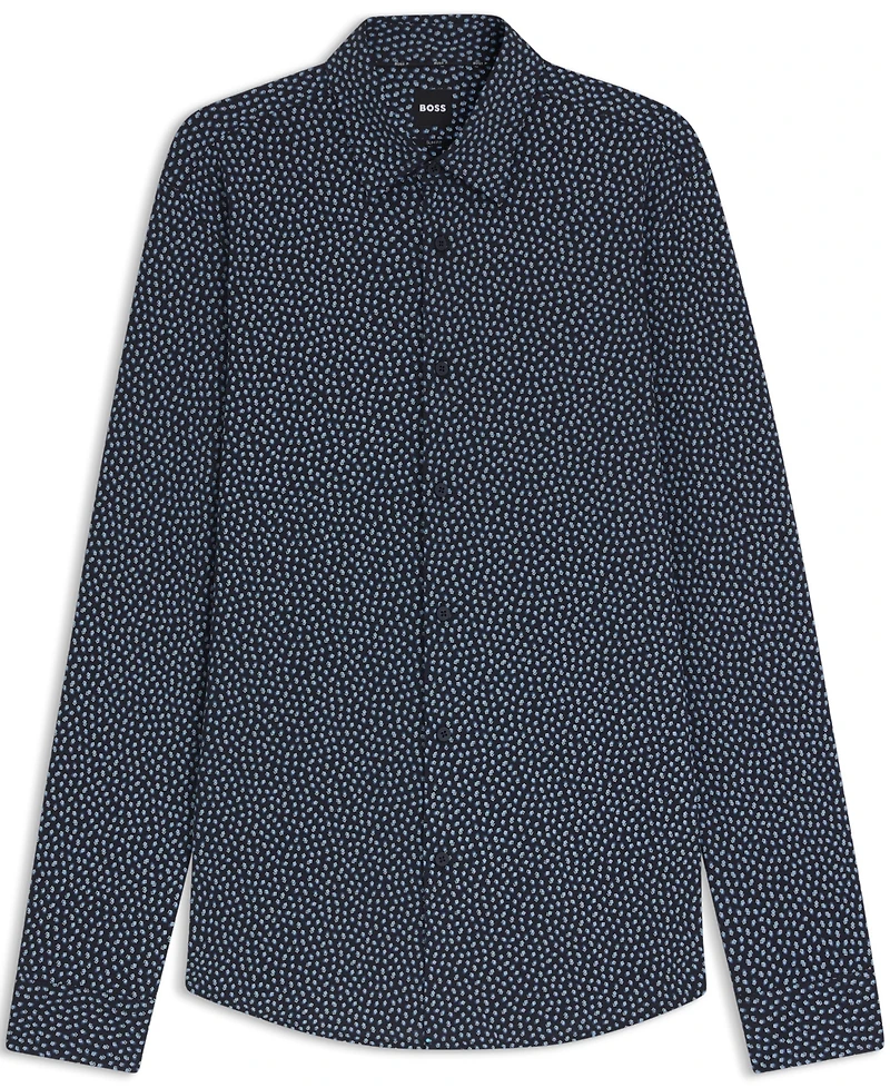 Boss by Hugo Men's Slim-Fit Cotton Blend Shirt