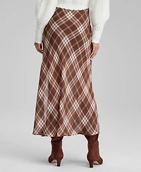 And Now This Women's Plaid Bias-Cut Slip Skirt, Macy's Exclusive