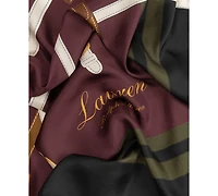 Lauren Ralph Lauren Modern Belting Square Silk Scarf