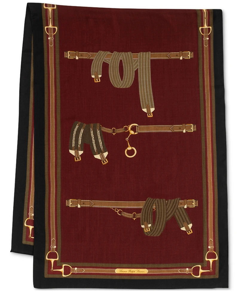 Lauren Ralph Lauren Equestrian Ribbon Wrap Scarf