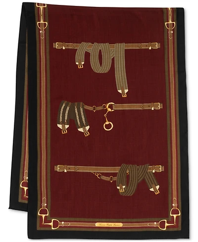 Lauren Ralph Lauren Equestrian Ribbon Wrap Scarf