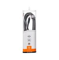 Ventev Alloy Usb C to Apple Lightning High Speed Ultradurable 10 Foot Cable-Gray