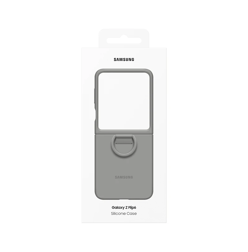 Samsung Silicone Cover Case for Samsung Galaxy Z Flip6-Clear