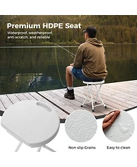 Akiudex folding stool with built-in handle for adults