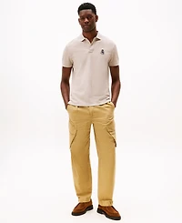 Tommy Hilfiger Men's Heathered Crest Regular Fit Polo Shirt