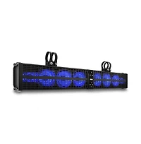 Pyle 32” Powered Atv/Utv Soundbar System - Built-in Stereo Amplifier w/ Wireless Bt Streaming and Led Lights