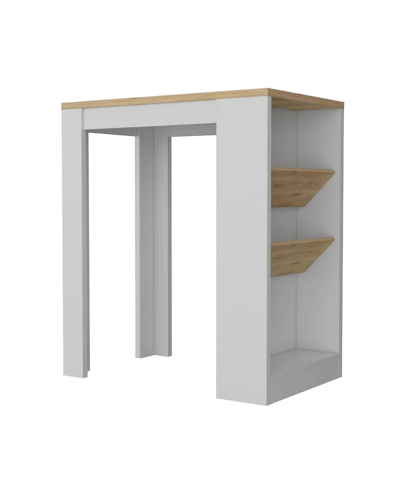 Slickblue Compact Kitchen Island with Storage Drawer and Open Shelving for Extra Organization