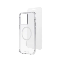 Case-Mate Protection Pack MagSafe Case and Glass Screen Protector for Apple iPhone 14 Pro Max-Clear