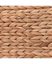 Happimess Bryce Classic Farmhouse Hand-Woven Hyacinth Collapsible Storage Cube Baskets with Handles (Set of 5