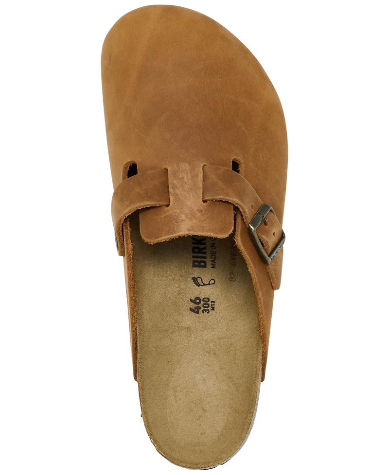 Birkenstock Men's Leather Boston Clogs from Finish Line