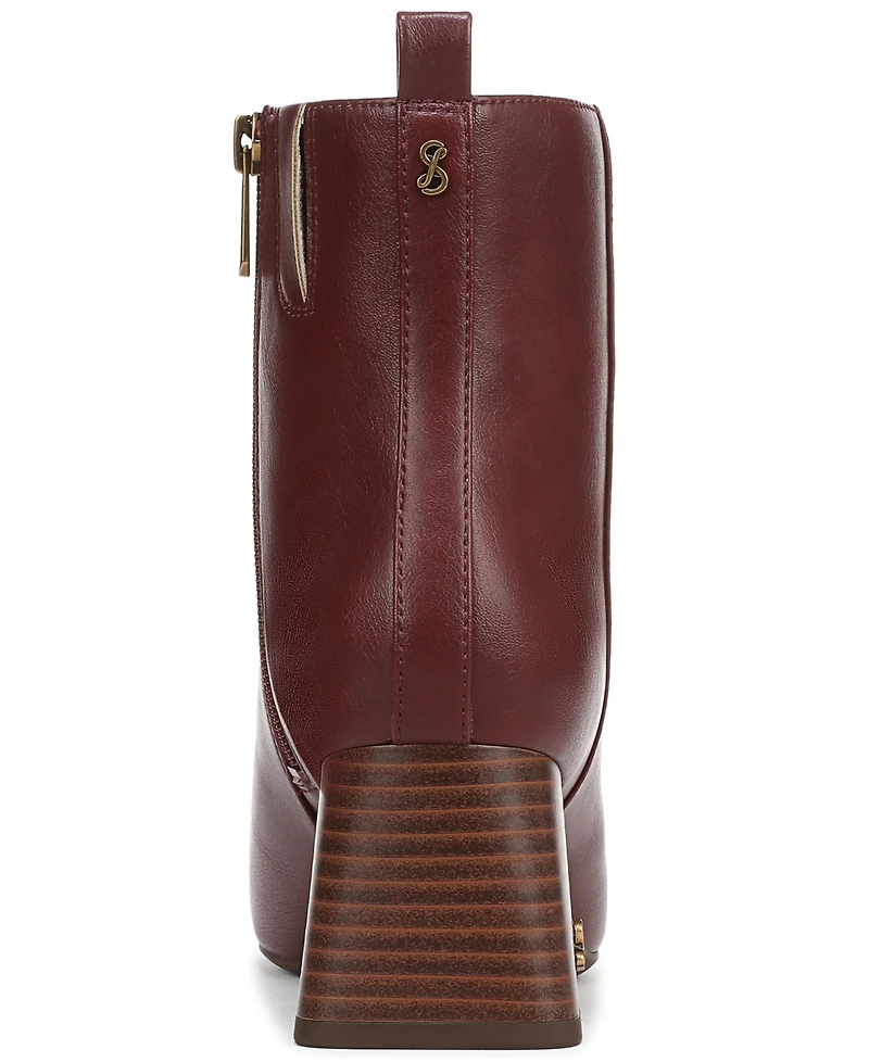 Sam and Libby Women's Yuliana Block Heel Dress Booties