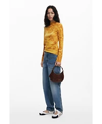 Desigual Women's Shiny mini floral bag