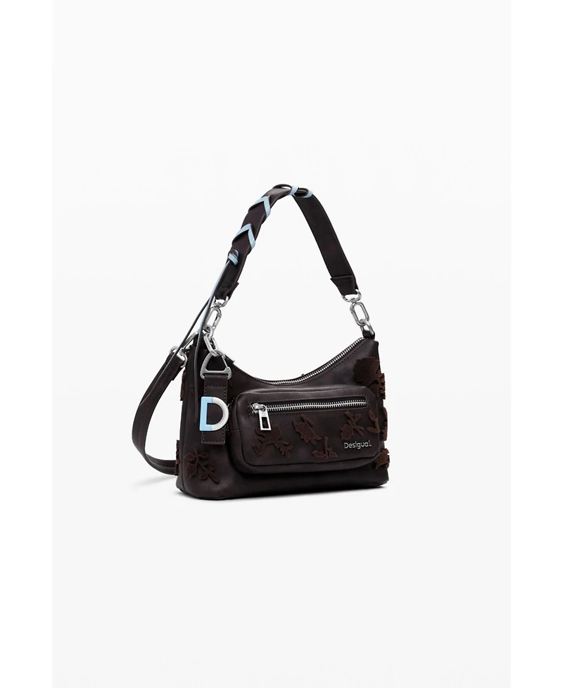 Desigual Women's Small textured floral crossbody bag