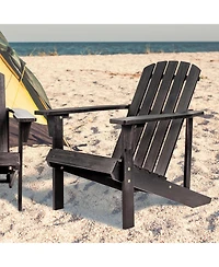 Jonathan Y Westport Outdoor Patio Traditional Acacia Wood Adirondack Chair