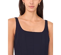 CeCe Women's Sleeveless Corset Bodice Mini Fit & Flare Dress