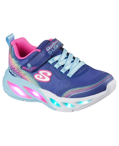 Skechers Little Girls-Lights: Cosmic Glow - Rainbow Dream Stay-Put Closure Casual Sneakers from Finish Line