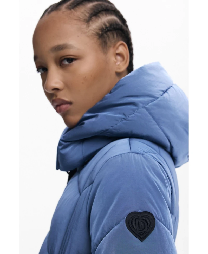Desigual Women's Short iridescent padded jacket