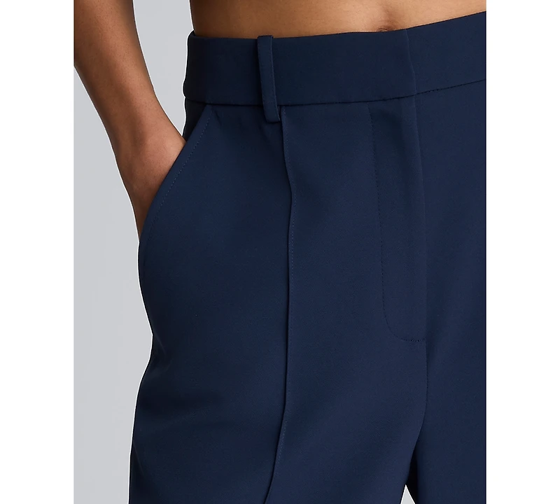 Kenneth Cole Women's High-Rise Wide Leg Culottes Pants