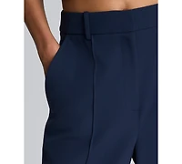 Kenneth Cole Women's High-Rise Wide Leg Culottes Pants