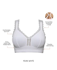 Parfait Women's Dalis Wire-Free Bralette, Pearl White, 30J