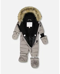 Deux par Toddler Unisex One-Piece Original Puffy Snowsuit Gray - Baby|Toddler