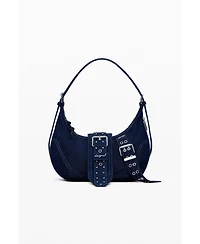 Desigual Women's Medium denim bag with buckles