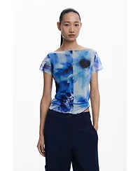 Desigual Women's Straight plain tailor trousers