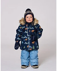 Deux par Baby Boy Two-Piece Play Snowsuit Blue Gray - Baby|Toddler