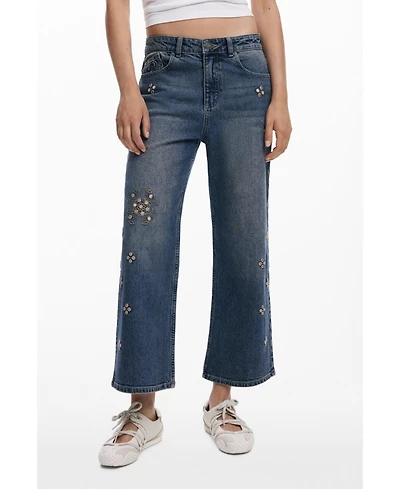 Desigual Women's Mirror culotte jeans