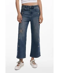 Desigual Women's Mirror culotte jeans