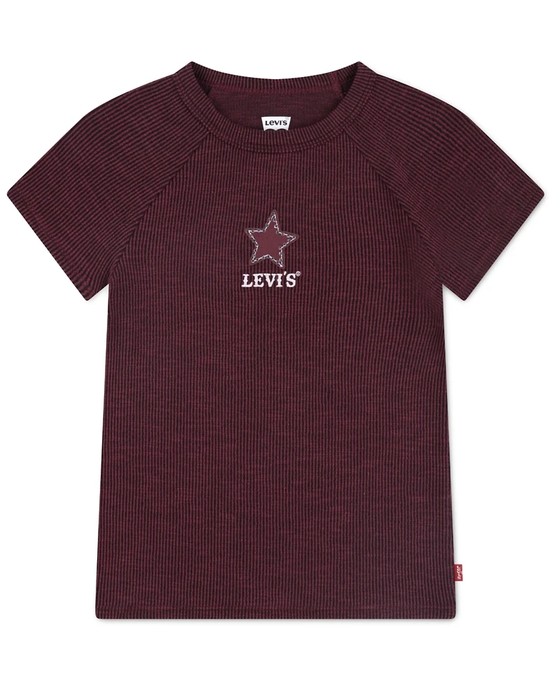 Levi's Big Girls Boot Applique Raglan Top