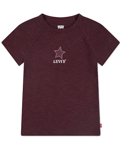 Levi's Big Girls Boot Applique Raglan Top