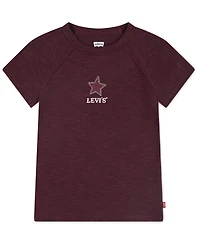 Levi's Big Girls Boot Applique Raglan Top