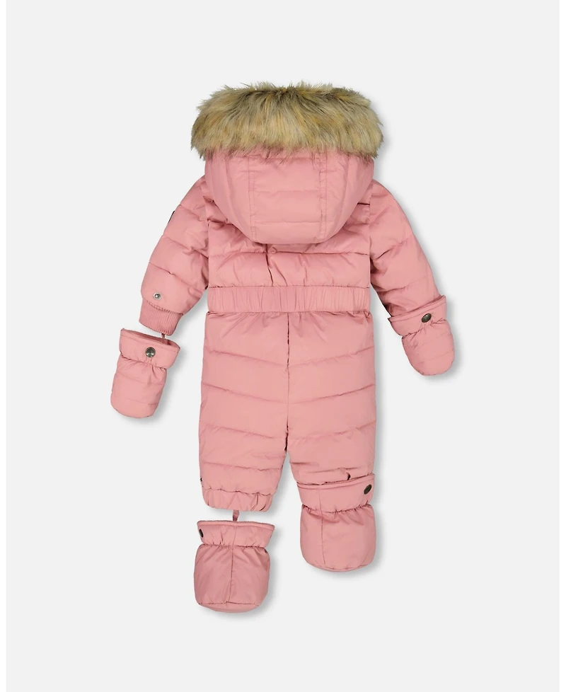 Deux par Baby Girl One-Piece Original Puffy Snowsuit Dusty Pink - Baby|Toddler