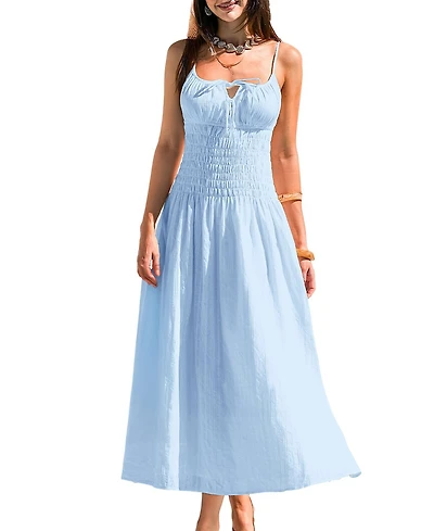Cupshe Women's The Sweetest Thing Blue Maxi Beach Dress