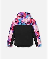Deux par Girl Two-Piece Play Snowsuit Black Butterfly Print - Toddler|Child