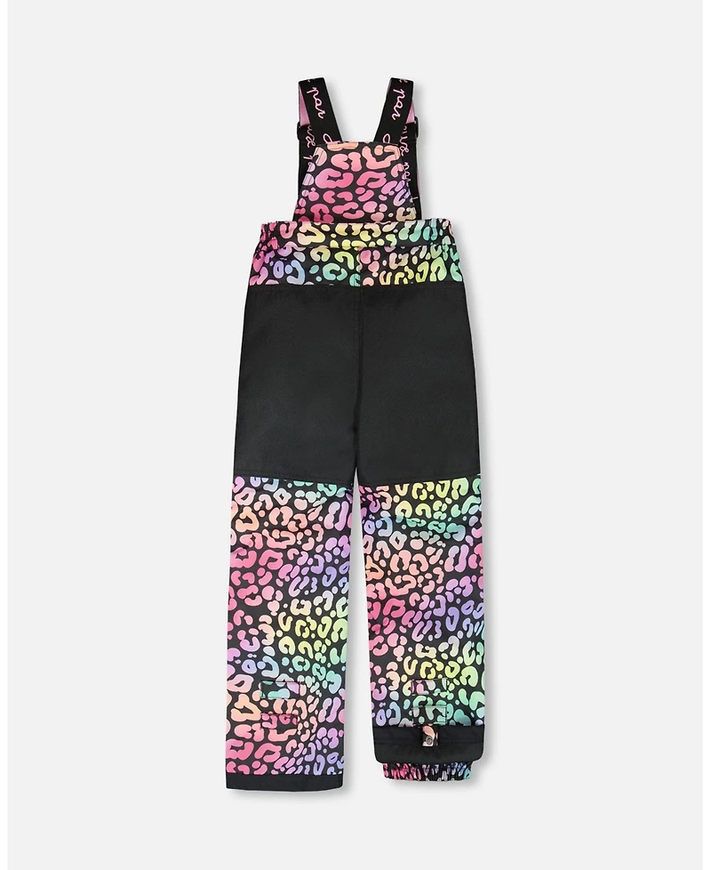 Deux par Girl Two-Piece Play Snowsuit Rainbow Leopard