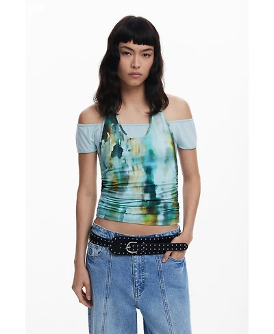 Desigual Women's Double-layer effect T-shirt