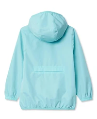 Lands' End Girls Waterproof Hooded Packable Rain Jacket