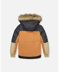 Deux par Boy Two-Piece Play Snowsuit with Colorblocked Jacket