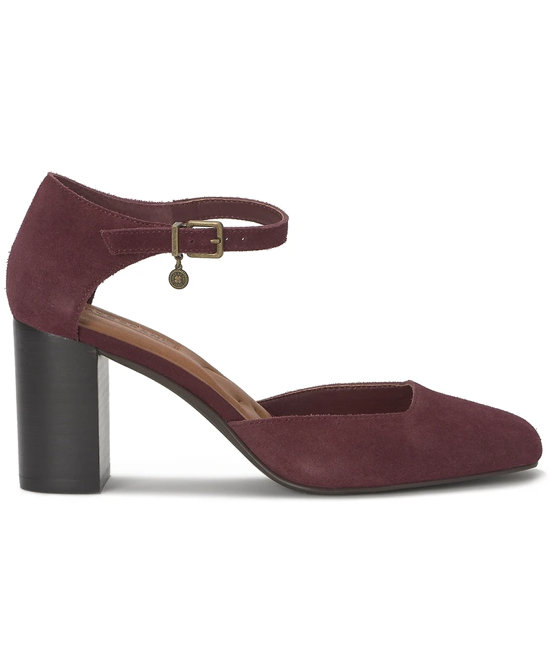 Lucky Brand Women's Kanira Square-Toe Stacked Heel Pumps
