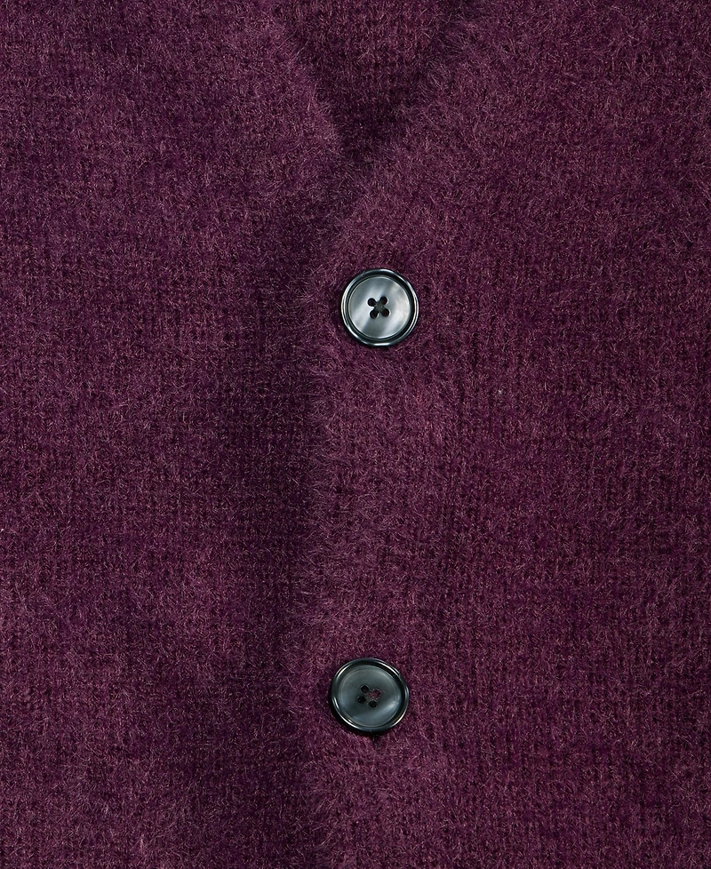 Mode of One Men's Boxy-Fit Eyelash Cardigan, Macy's Exclusive