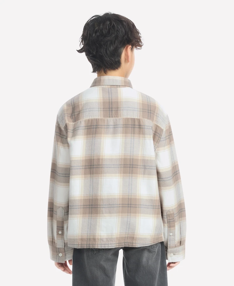 abercrombie kids Boys Traditional Flannel Shirt