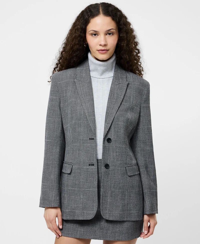 French Connection Women's Owen Plaid Suit Blazer